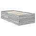 Struttura del letto Grigio Sonoma 75 x 190 cm Legno multistrato - Foto miniatura 5