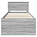 Struttura del letto Grigio Sonoma 75 x 190 cm Legno multistrato - Foto miniatura 7