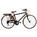 Bici Misura 28 City Bike Vintage Linea Sport Peugeot Bicicletta Da Uomo Con Cambio 6v Completa Di Accessori Luci A Led - 54 Nero Opaco - Foto miniatura 2