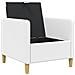 Divano con Storage Bianco 72 x 78 x 87 cm Poliestere - Foto miniatura 4