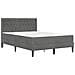 Struttura letto con materasso Grigio scuro 160 x 200 cm Velluto - Foto miniatura 3