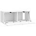 Mobile Porta TV da Muro Bianco Lucido 78,5 x 31 x 30 cm - Foto miniatura 3