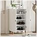 Mobile per scarpe ALKMAAR 59,5 x 39,5 x 90 cm Bianco Lucido - Foto miniatura 2