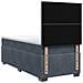 Letto box spring con materasso Grigio Scuro 90 x 200 cm Velluto - Foto miniatura 8