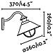 Faro 71110 - Náutica Lampada Da Parete Marrone Ossido 260diam - Foto miniatura 7