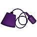 Lampadario Portalampada E27 Colore Viola Vt-7228 3483 - Foto miniatura 3