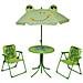 Set da Bistrot da Giardino per Bambini con Ombrellone Verde - Foto miniatura 1