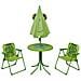 Set da Bistrot da Giardino per Bambini con Ombrellone Verde - Foto miniatura 2