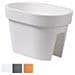 Vaso Lofly Railing Ovale Cm 40x27 H 25 Bianco - Foto miniatura 1