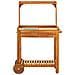 Carrello Da Cucina Da Giardino In Acacia 92x43,5x141,5 Cm - Foto miniatura 3