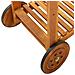 Carrello Da Cucina Da Giardino In Acacia 92x43,5x141,5 Cm - Foto miniatura 10