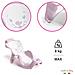 Buddy - Sdraietta Anatomica Con Seduta In Gomma Antiscivolo Per Il Bagnetto Del Neonato 0-8 Mesi (8 Kg) - Grigio - Foto miniatura 3