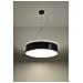 Lampada A Sospensione Rotonda A 3 Luci Nera, Attacco E27 - Foto miniatura 4