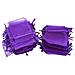 100 Pcs Organza Regalo Dei Monili Borse Da Sposa Sacchetti 7 Cm 9 Cm Perfetto Per Matrimonio Natale Compleanno Anniversario. (purpel)  - Foto miniatura 1