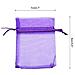 100 Pcs Organza Regalo Dei Monili Borse Da Sposa Sacchetti 7 Cm 9 Cm Perfetto Per Matrimonio Natale Compleanno Anniversario. (purpel)  - Foto miniatura 4