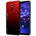 Custodia Compatibile Con Huawei Mate 20 Lite In Rosso - Nero - Coperchio Protettivo Bicolore In Vetro Temperato E Silicone Tpu - Foto miniatura 1