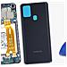 Copribatteria Di Ricambio Per Samsung Galaxy A21s Compatibile Al 100% Nero - Foto miniatura 2