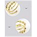 Anelli Antistress Regolabili Con Perline Girevoli Oro/argento, Confezione Da 2 Multicolor1 S - Foto miniatura 2