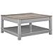Carver Tavolino Con 1 Ripiano In Mdf Grigio - Foto miniatura 1