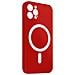 Cover Magsafe Per Iphone 12 Pro Max Soft-touch Bordi Rialzati Anti-shock Rossa - Foto miniatura 5