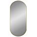Specchio Da Parete Dorato 90x40 Cm Ovale - Foto miniatura 3