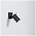 Lampada A Parete Ring Nero Un Interruttore Sl. 1049 - Moderno Lampade Da Parete Nero 16x8x8 Cm - Foto miniatura 2