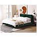 Letto Velluto Melle 160 X 200 Cm Verde Smeraldo - Foto miniatura 1