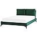 Letto Velluto Melle 160 X 200 Cm Verde Smeraldo - Foto miniatura 9