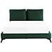 Letto Velluto Melle 160 X 200 Cm Verde Smeraldo - Foto miniatura 10