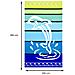Telo Mare Grande 100x160 Jacquard Spugna Asciugamano Spiaggia Maui Dolphin Telo Mare Verde - Foto miniatura 5