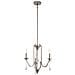 Lampadario Classico Karlee Acciaio Peltro Classico Cristallo 3 Luci E14 - Foto miniatura 1