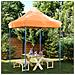 Tenda Da Festa Pieghevole Pop-up Arancione 200x200x306 Cm - Foto miniatura 1