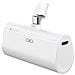 Powerbank 5000 Mah Pd 20w Con Connettore Usb-c Integrato E Indicatori Led, Bianco - Foto miniatura 1