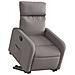 Lusso Casadino -  Poltrona Alzapersona Reclinabile Elettrica Tortora In Tessuto - Foto miniatura 2