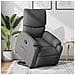 Poltrona Alzapersona Reclinabile Grigio Scuro in Tessuto - Foto miniatura 2