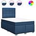 Giroletto a Molle con Materasso Blu 120x190 cm in Tessuto - Foto miniatura 1