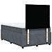 Giroletto a Molle con Materasso Grigio Scuro 120x190 cm Velluto - Foto miniatura 6