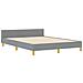Struttura Letto Grigio Chiaro 140x200 cm Tessuto - Foto miniatura 3
