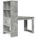 Scrivania Grigio cemento 122 x 67 x 145 cm Legno multistrato - Foto miniatura 6