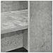 Scrivania Grigio cemento 122 x 67 x 145 cm Legno multistrato - Foto miniatura 7