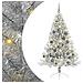Albero di Natale con luci a corde decorative Argento 180 cm - Foto miniatura 1