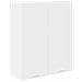 Armadio pensile Riga Bianco 80 x 31 x 100 cm Legno multistrato - Foto miniatura 1
