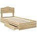 Letto con Contenitore con testiera Rovere Sonoma 90 x 190 cm - Foto miniatura 5