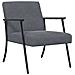 poltrona Grigio scuro 59 x 75 x 78 cm Velluto - Foto miniatura 1