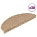 Tappeti Autoadesivi Scale Aspetto Sisal 30 pz 65x21x4 cm Sabbia - Foto miniatura 1