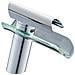 Rubinetto per lavabo da bagno, Blackswan, Cascada tipo M63, modello cromato /vetro, misura 17,7 cm - Foto miniatura 1