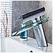 Rubinetto per lavabo da bagno, Blackswan, Cascada tipo M63, modello cromato /vetro, misura 17,7 cm - Foto miniatura 3