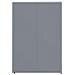 Copribidone con Ruote per 2 Bidoni Grigio 138x79x117cm Acciaio - Foto miniatura 6