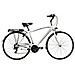 Bici Da Uomo City Bike Telaio In Alluminio Bicicletta Misura 28 Linea Ego Cambio 21v Ego21v Completa Di Accessori E Luci A Led - 47 Titanio Verde Lime - Foto miniatura 2