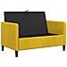 Divano con Storage Giallo 122 x 78 x 87 cm Poliestere - Foto miniatura 4